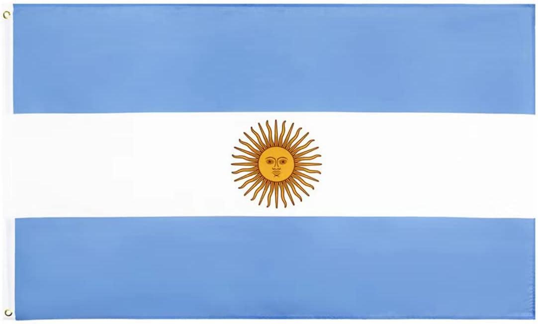 Aihccy Argentina Flag with Brass Grommets Size - 3x5Ft