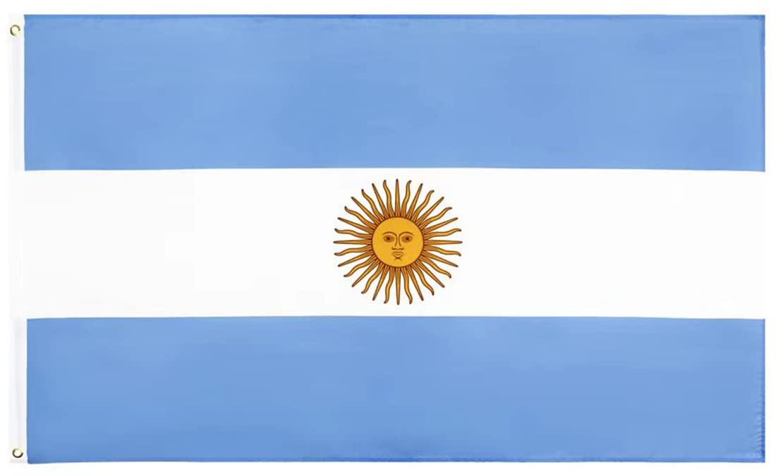 Aihccy Argentina Flag with Brass Grommets Size - 3x5Ft