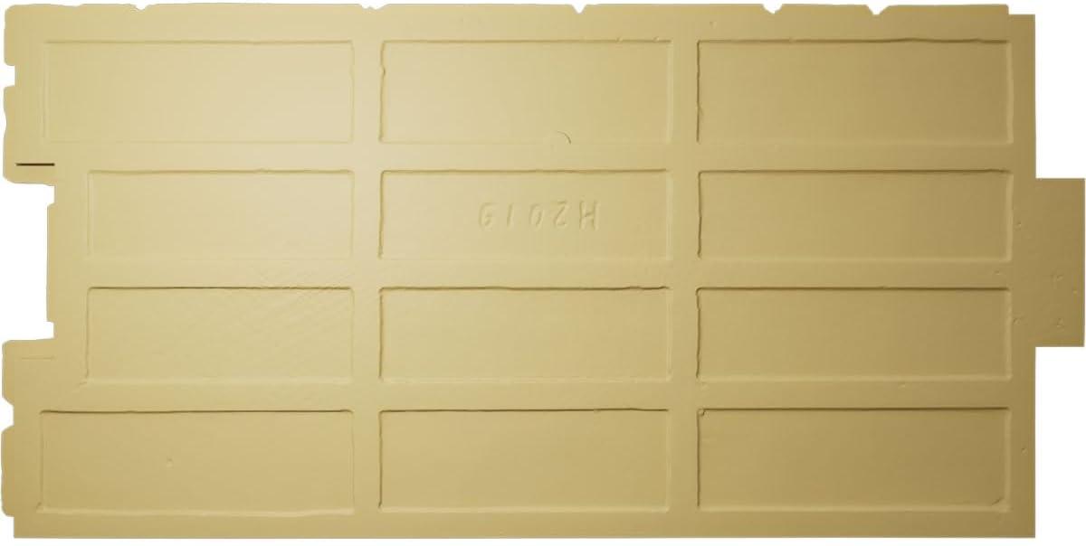 EverStone Cobblestone Faux Stone Panel, 48"W x 23 3/4"H x 1 1/8"D, Rustic Roast Color