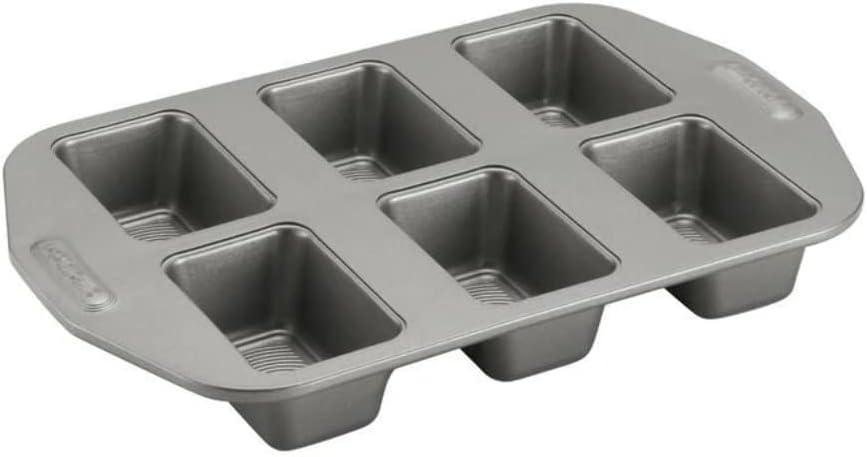 Circulon 6 Cavity Mini Loaf Pan - Gray