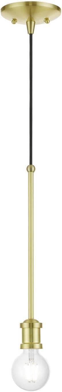 Livex Lighting Lansdale 1 - Light Pendant in  Satin Brass