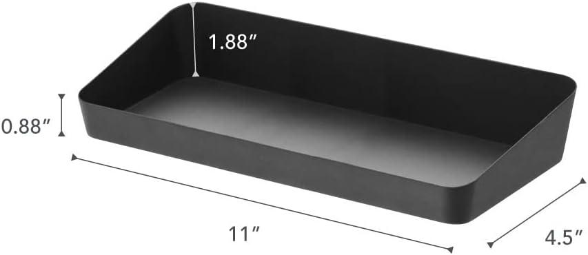 Yamazaki Home Space Saving Vanity Tray, Sloped, Steel, Large