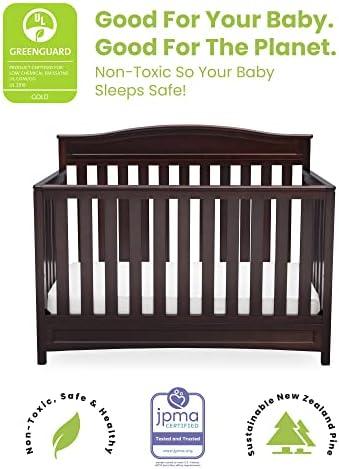 Delta Children Emery 4-in-1 Convertible Crib - Dark Chocolate