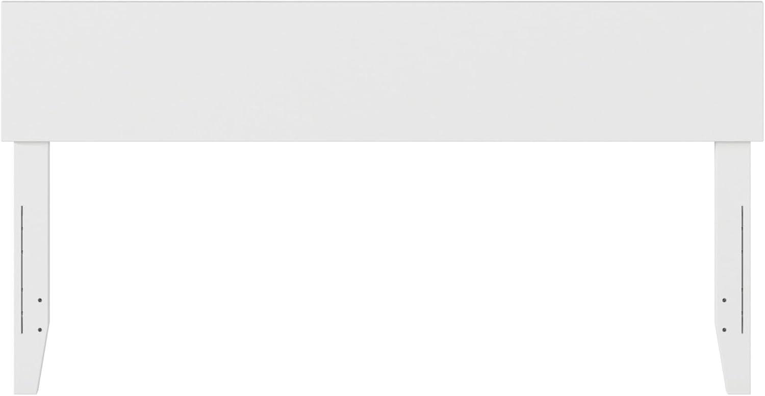 Queen Orlando Headboard White - AFI: Modern Low Panel Design, USB Charger