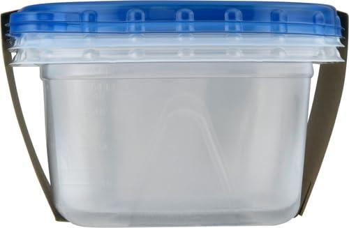 Ziploc® Brand, Food Storage Containers with Lids, Smart Snap Technology, Large Rectangle, 2 ct