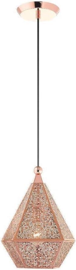 Livex Lighting Aberdeen 1 - Light Pendant in  Rose Gold