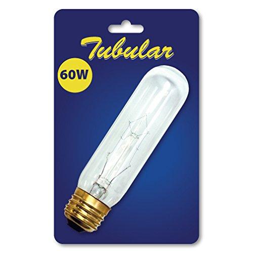 Bulbrite B60T10C 60-Watt Incandescent T10 Tubular Bulb, 120V, Clear (2)