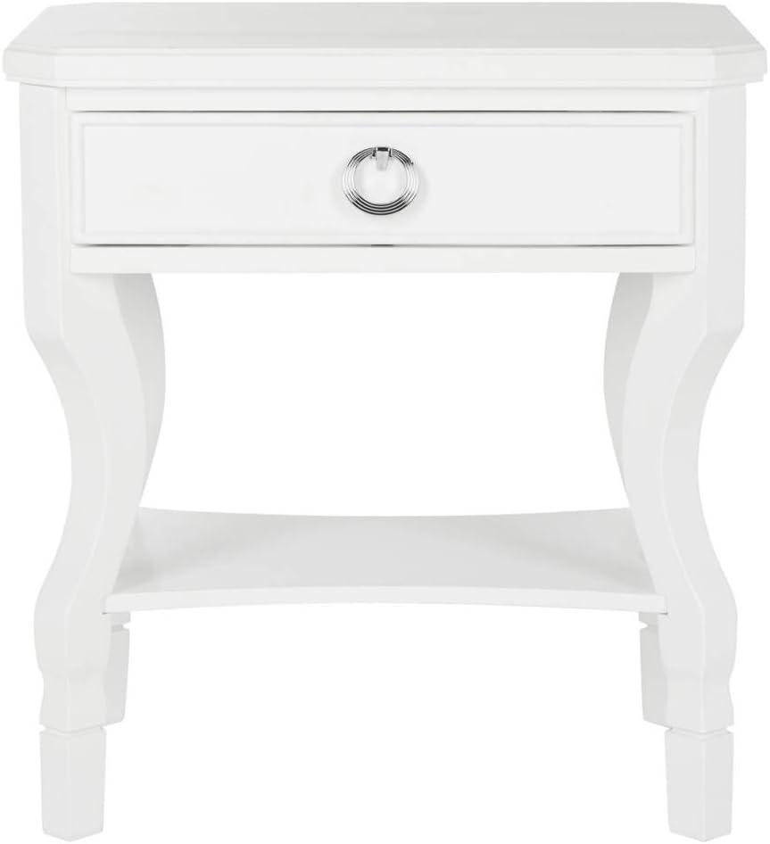 Alaia 1 Drawer Night Stand - White - Safavieh