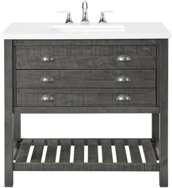 Martin Svensson Home Monterey 37" Wood Single Bathroom Vanity Driftwood