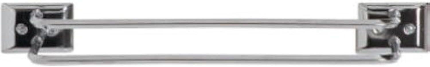 DECKO BATH PRODUCTS 12-Inch Chrome Twin Towel Bar