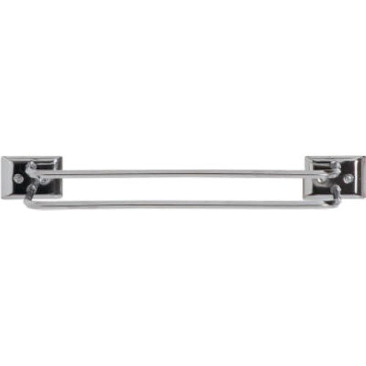 DECKO BATH PRODUCTS 12-Inch Chrome Twin Towel Bar