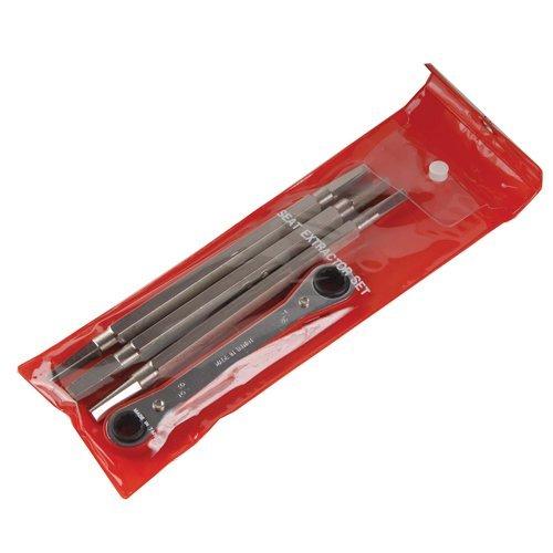 Steel 4-Piece Ratcheting Seat Wrench Set