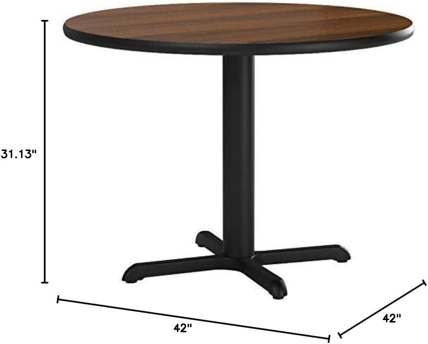 Flash Furniture Carrus Round Laminate Table Top with Height Table Base