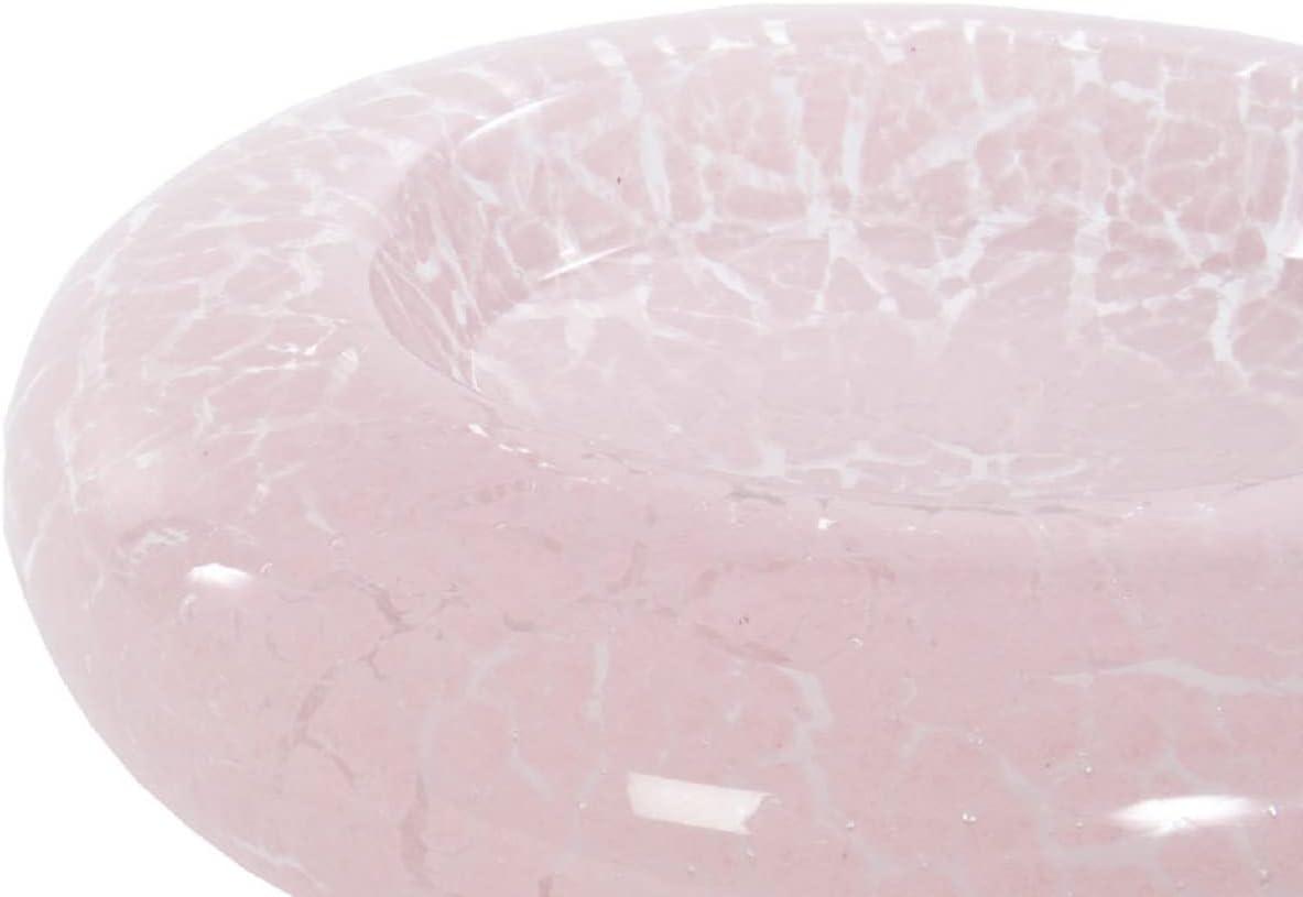 Italian Blown Glass Dish — by Alice Lane Home Collection — Soft Pink — Colorful Vintage Glass Jewelry Dish — Home Decor, Living Room, Kitchen