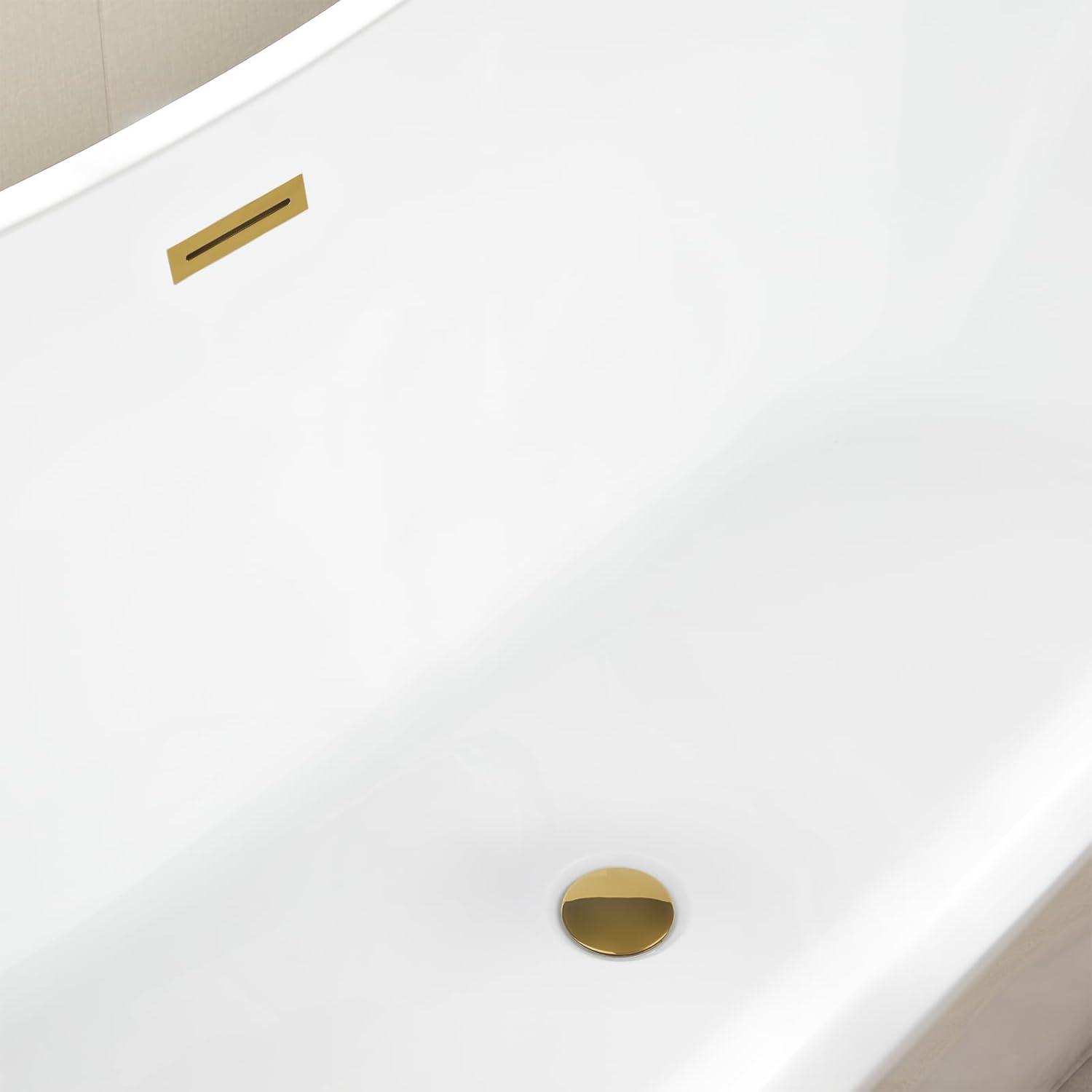Ophelia 71" x 32'' Freestanding Soaking Acrylic Bathtub