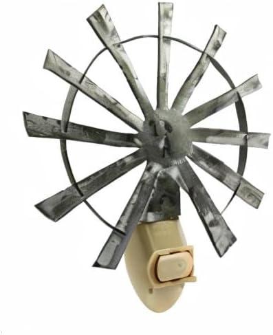 Treasure Gurus Windmill Plug-In Wall Lamp Safety Night Light