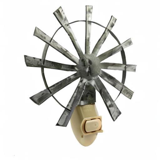 Treasure Gurus Windmill Plug-In Wall Lamp Safety Night Light