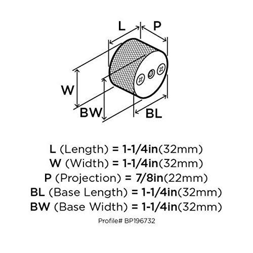 Transcendent 1 1/4" Diameter Round Knob