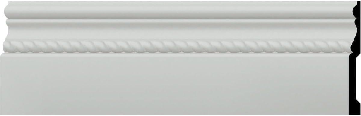 Ekena Millwork Oslo Rope Baseboard Moulding (2-Pack)