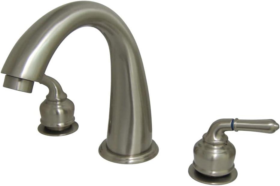 Kingston Brass KS2368 Milano Two-Handle Roman Tub Faucet, Brushed Nickel