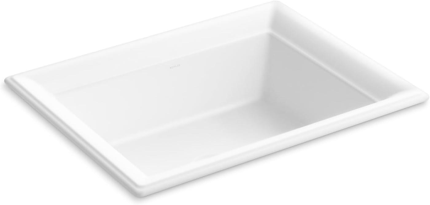 Artifacts 21 In. Rectangular Drop-In Bathroom Sink