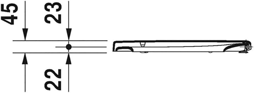 Duravit 0063320000 Parts and Accessories Plastic Elongated Toilet Seat