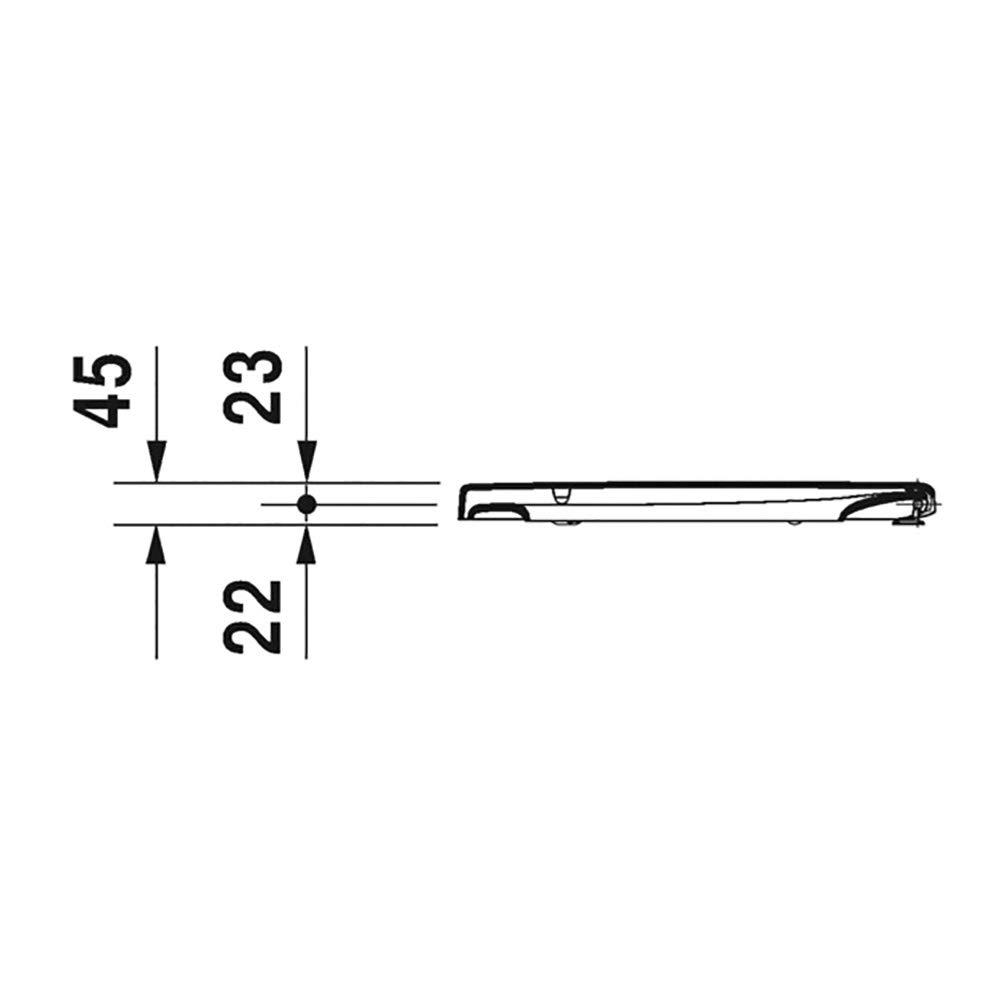 Duravit 0063320000 Parts and Accessories Plastic Elongated Toilet Seat