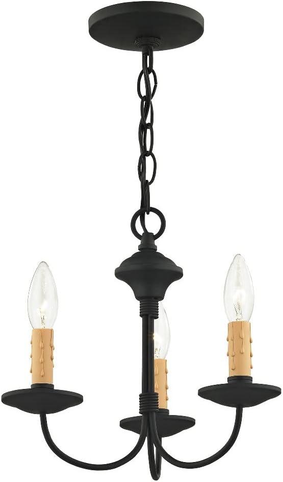 4453-04-Livex Lighting-Heritage - 3 Light Mini Chandelier     -Traditional Installation