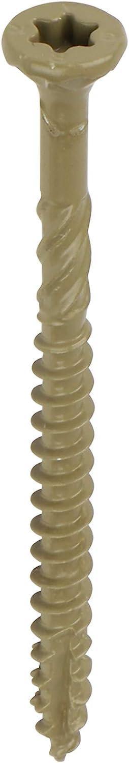 GRK 2-1/2" Tan W-Cut Wood Deck Screws, 400 Count