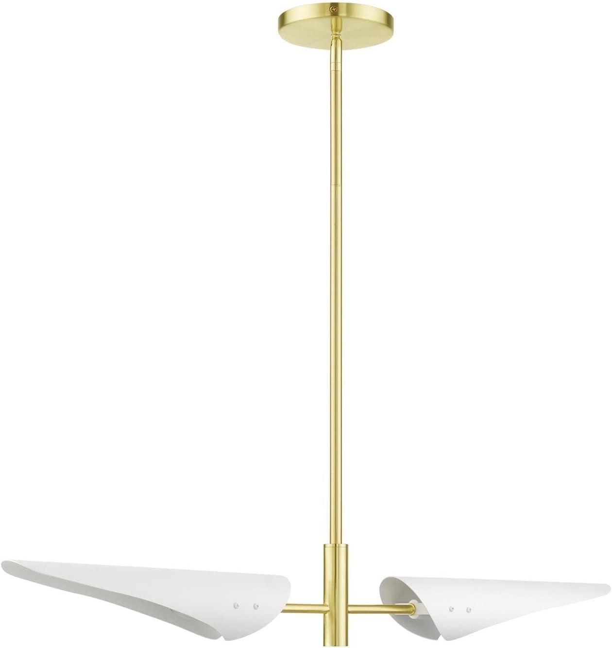 Livex Lighting Capistrano 2 - Light Chandelier in  Satin Brass