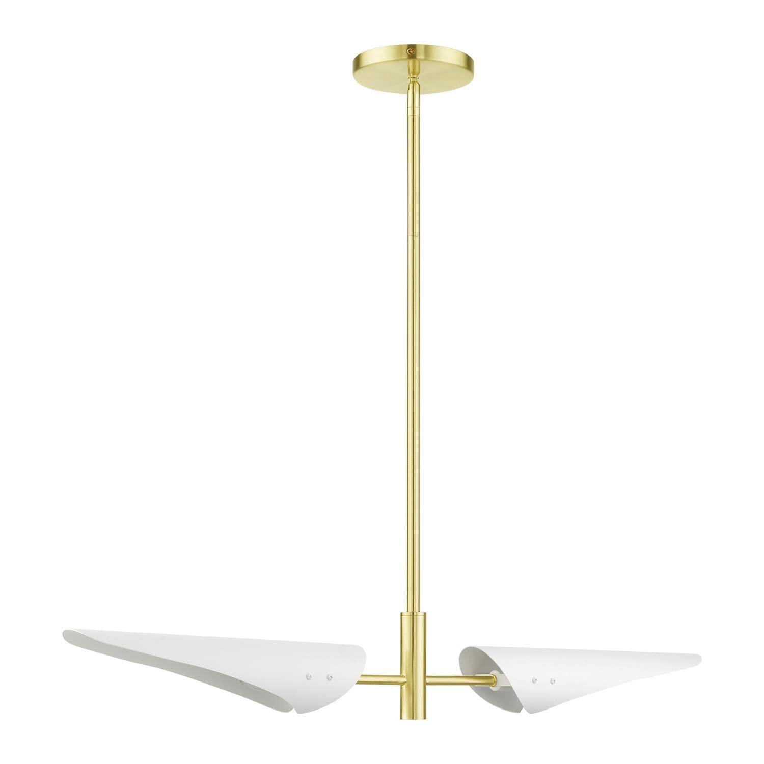 Livex Lighting Capistrano 2 - Light Chandelier in  Satin Brass
