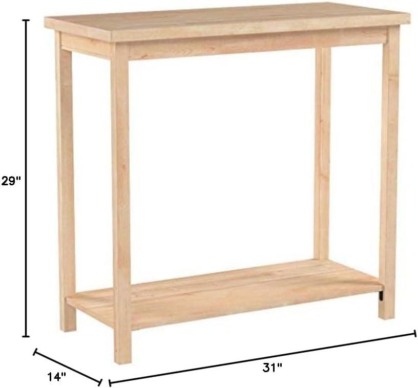 Portman Accent Table Unfinished - International Concepts