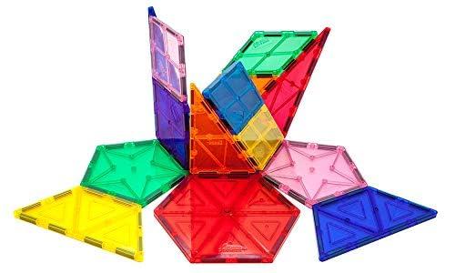 PICASSO-TILES 16 PC Magnetic Tiles, Magnetic Building Blocks for Kids, Magnet for Kids 3+