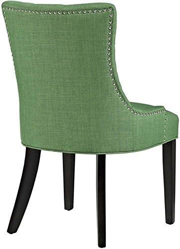 Regent Fabric Dining Chair Kelly Green - Modway: Chic Tufted Design, Nailhead Trim, Foam Padded