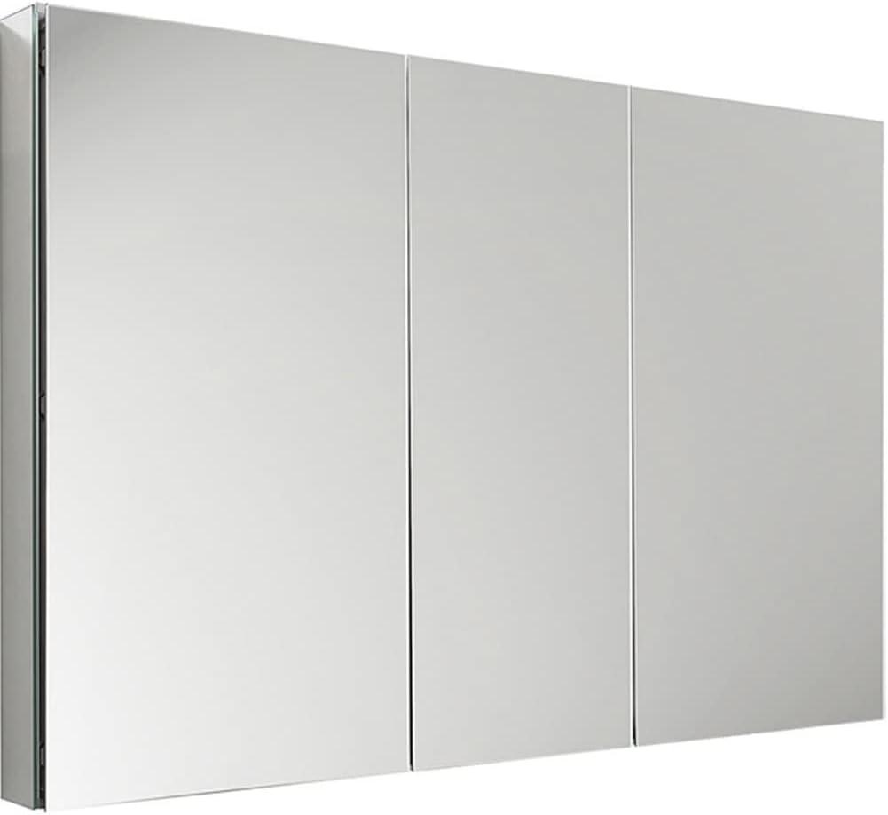 Senza Recessed/Surface Mount Rectangular Frameless Bathroom Medicine Cabinet