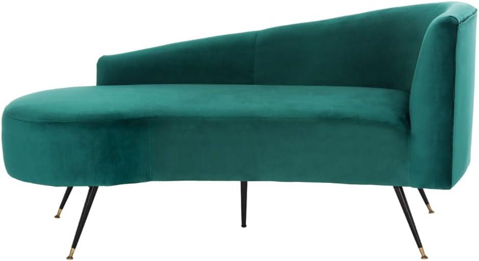 SAFAVIEH Evangeline Parisian Settee Emerald / Black