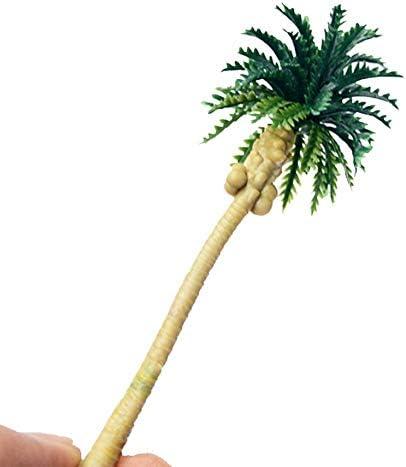 30PCS Mixed Model Trees Coconut Palm Scale Tree Diy Rainforest Scenery Layout
