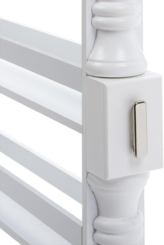 The Lakeside Collection Slim Rolling Can and Spice Racks - White