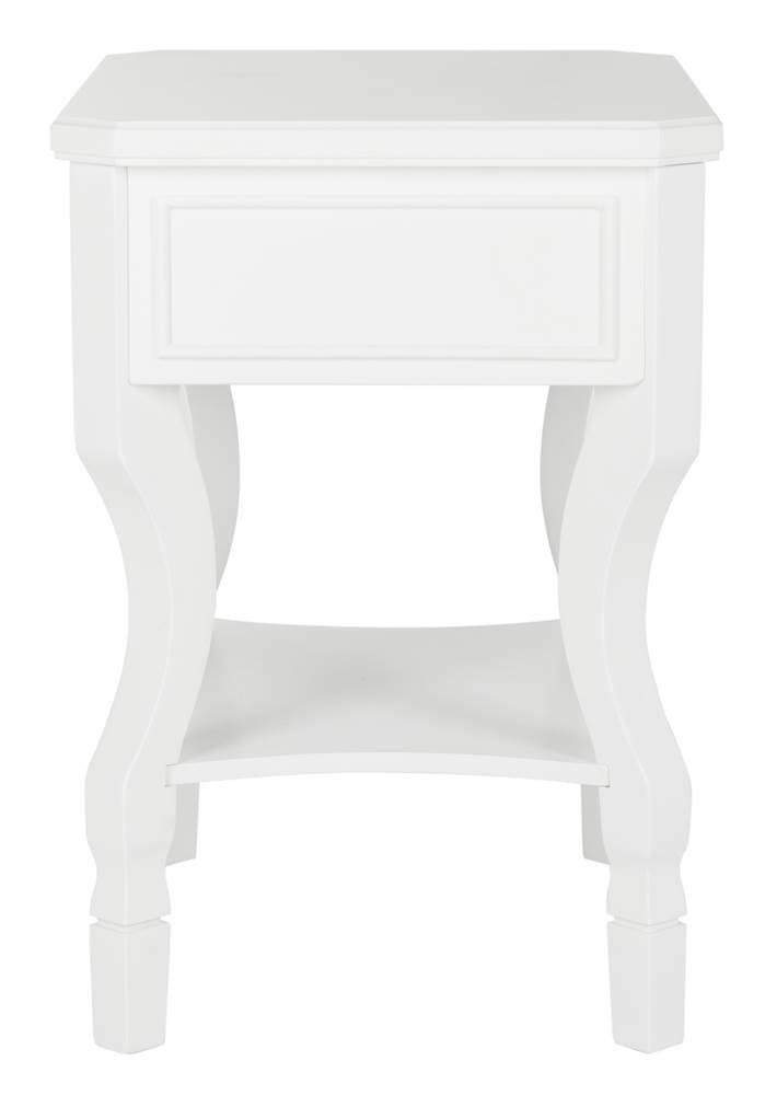 Alaia 1 Drawer Night Stand - White - Safavieh