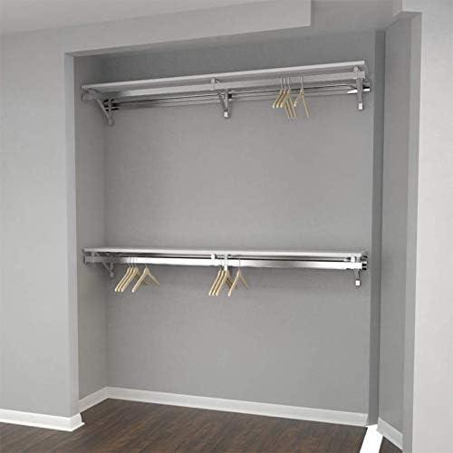 Arrange a Space Double Shelf-Hang Closet System