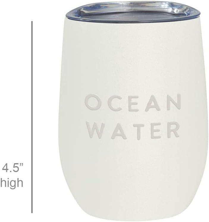 Santa Barbara Design Studio Wine Tumbler with Lid Stainless Steel Insulated SIPS Drinkware Stemless Wine Glass Tumbler, 12-Ounce, Ocean Water