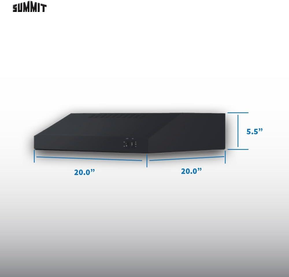 Summit Appliance Summit Appliance Steel 200 CFM Convertible Under Cabinet Range Hood