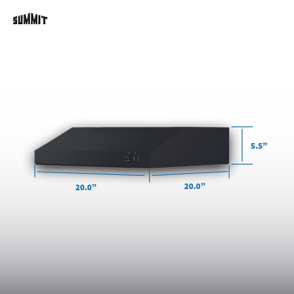 Summit Appliance Summit Appliance Steel 200 CFM Convertible Under Cabinet Range Hood