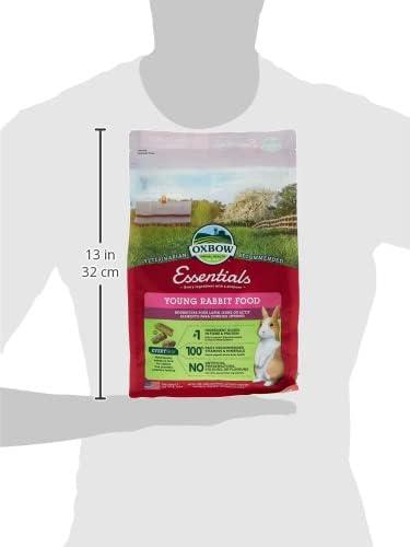 Oxbow Essentials Young Rabbit Food with Alfalfa Hay, 5 lbs