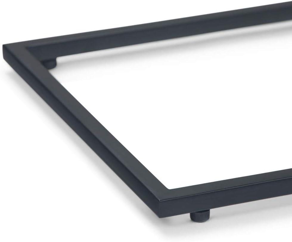 Simpli Home Garner 18"W Metal Mid-Century Modern C Side Table with Removable Tray Top