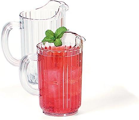 Clear Polycarbonate 32 oz Pitcher with Ice Trap