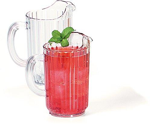 Clear Polycarbonate 32 oz Pitcher with Ice Trap
