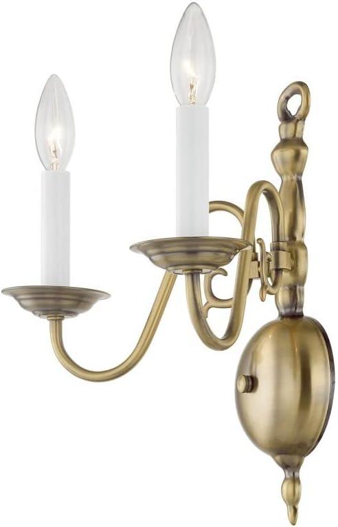 Livex Lighting Williamsburgh 2 - Light Wall Light in  Polished Brass