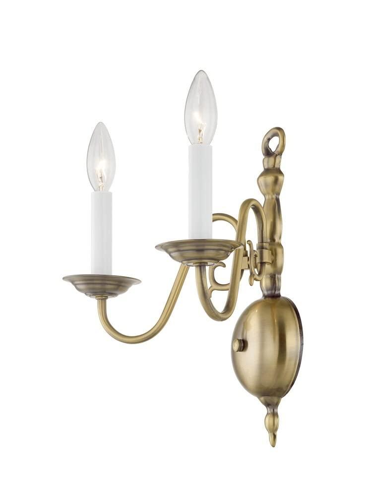 Livex Lighting Williamsburgh 2 - Light Wall Light in  Polished Brass