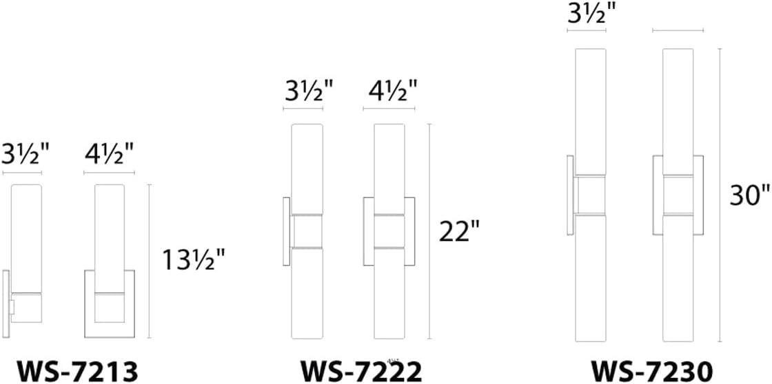 Elementum Energy-Efficient 30in LED Vanity Light in Brushed Nickel